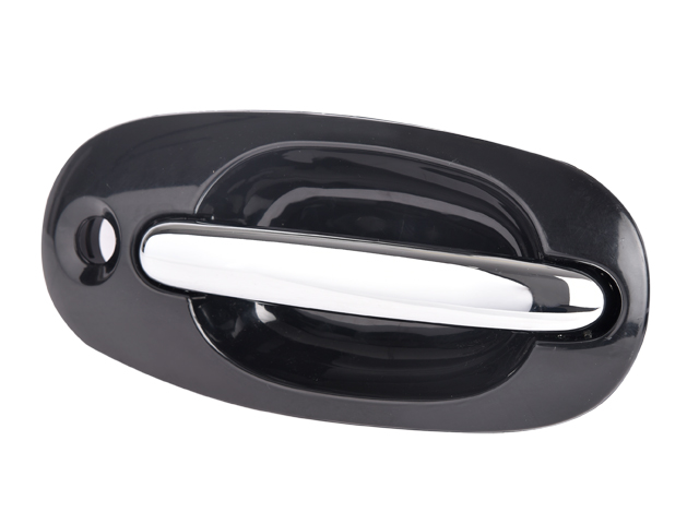 JAE538 JALADERA EXT DODGE CARAVAN/ VOYAGER 96-00 DELANTERA NEGRA C/CROMO RH