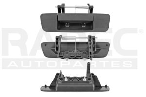 012-0916-77 MANIJA TAPA DG RAM 1500/2500 09-12 SIN HOYO PARA LLAVE/SIN HOYO PARA CAMARA CORRUGADA NEGRO METAL