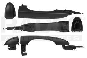 012-0929-00 MANIJA EXTERIOR DG DART 13-16 JP CHEROKEE 14-19 SIN HOYO PARA LLAVE SIN SENSOR LISA NEGRA PLASTICO DELANTERA DER/TRAS DER/IZQ