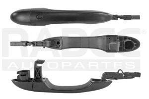 012-0929-08 MANIJA EXTERIOR DG DART 13-16 JP CHEROKEE 14-19 SIN HOYO PARA LLAVE CON SENSOR LISA NEGRA PLASTICO 12 VCC DELANTERO DER