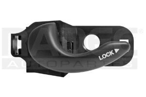 012-1102-09 MANIJA INTERIOR FT PALIO ADVENTURE/SEDAN 01-04 CORRUGADA NEGRA PLASTICO DELANTERA IZQ