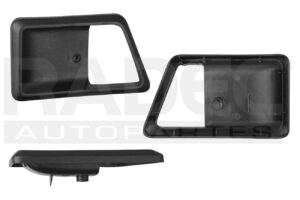 012-1202-08 MANIJA INTERIOR FD BRONCO II 89-92 SOLO BISEL CORRUGADA NEGRO PLASTICO DELANTERA DER