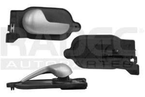 012-1208-07 MANIJA INTERIOR FD ECOSPORT 04-12 PLATA PLASTICO REFORZADA DELANTERO/TRASERO IZQ