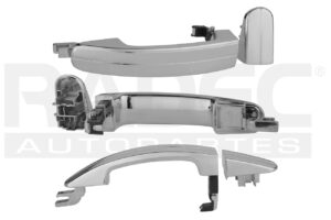 012-1209-17 MANIJA EXTERIOR FD ESCAPE DELANTERA/TRASERA 13-16/FD FOCUS DELANTERA/TRASERA 07-16 5 PUERTAS CROMADA SIN HOYO PARA LLAVE PLASTICO TW DER DER/IZQ