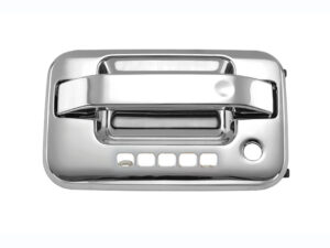 012-1226-41 MANIJA EXTERIOR FD LOBO 04-12/LN MARK 04-10 DELANTERA CROMADA C/HOYO P/LLAVE P/TECLADO IZQ