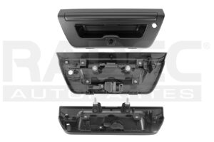 012-1226-52 MANIJA TAPA FD LOBO LARIAT/PLATINUM/RAPTOR 15-20 CON HOYO PARA CAMARA CON HOYO PARA LED LISA NEGRA PLASTICO