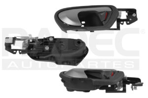 012-1302-80 MANIJA INTERIOR HD CIVIC 2P COUPE 06-11 GRI SIN PLATA PLASTICO DELANTERA DER