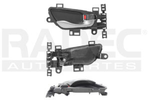 012-1302-A2 MANIJA INTERIOR HD CIVIC 5P HATCHBACK/TYPE R 16-20 GRIS HUMO/NEGRO PLASTICO DELANTERA/TRASERA DER