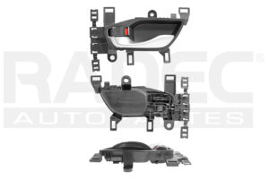 012-1303-51 MANIJA INTERIOR HD CR-V 17-20 NEGRO/PLATA PLASTICO DELANTERA/TRASERA IZQ