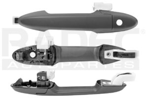 012-1310-25 MANIJA EXTERIOR HD CITY 15-18 CON HOYO PARA LLAVE SIN SENSOR LISA NEGRA PLASTICO DELANTERA IZQ