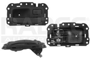 012-1601-08 MANIJA INTERIOR JP CHEROKEE SPORT 97-01 CORRUGADA NEGRA DELANTERA/TRASERA DER