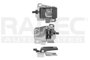 012-1702-05 MANIJA INTERIOR LR FREELANDER 02-05 CON BASE SIN BISEL NEGRA ZINC CON PLASTICO DELANTERA/TRASERA IZQ