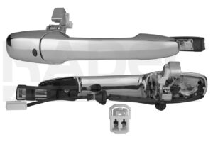 012-1909-06 MANIJA EXTERIOR MZ CX9 DELANTERA 07-15/MZ CX7 DELANTERA 07-12 5 PUERTAS CROMADA SIN HOYO PARA LLAVE CON SENSOR PLASTICO TW DER