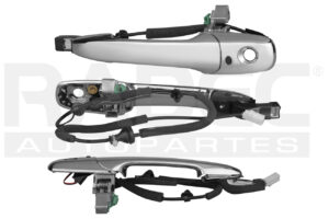012-1909-07 MANIJA EXTERIOR MZ CX9 DELANTERA 07-15/MZ CX7 DELANTERA 07-12 5 PUERTAS CROMADA CON HOYO PARA LLAVE CON SENSOR PLASTICO TW IZQ