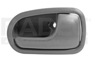 012-1913-08 MANIJA INTERIOR MZ 323 FAMILIA/PROTEGE 95-03/626 93-02 CORRUGADA GRIS PLASTICO DELANTERA/TRASERA DER
