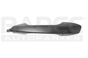 012-2003-03 MANIJA EXTERIOR MC CLASE E 10-16/CLASE C 08-15/CLASE B 12-18/CLASE A 12-17 SIN HOYO PARA LLAVE SIN SENSOR LISA NEGRA PLASTICO TRASERA IZQ