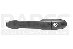 012-2021-01 MANIJA EXTERIOR MC VITO/VIANO 04-14 CON HOYO PARA LLAVE CORRUGADA NEGRA PLASTICO DELANTERA IZQ