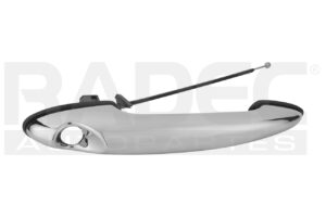 012-2101-01 MANIJA EXTERIOR MINI COOPER DELANTERA 02-08 COUPE CROMADA CON HOYO PARA LLAVE SIN SENSOR PLASTICO TW IZQ