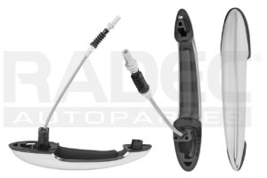 012-2101-06 MANIJA EXTERIOR MN COOPER COUNTRYMAN 11-15 SIN SENSOR CROMADA PLASTICO TRASERA DER
