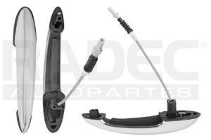 012-2101-07 MANIJA EXTERIOR MN COOPER COUNTRYMAN 11-15 SIN SENSOR CROMADA PLASTICO TRASERA IZQ