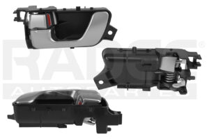 012-2207-17 MANIJA INTERIOR MT MONTERO LIMITED 03-07 PLATA PLASTICO DELANTERA/TRASERA IZQ