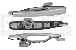 012-2208-11 MANIJA EXTERIOR MT OUTLANDER TRASERA 03-06/MT LANCER TRASERA 03-07 4 PUERTAS CROMADA PLASTICO TW IZQ