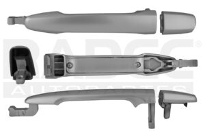 012-2208-15 MANIJA EXTERIOR MT OUTLANDER TRASERA 07-16/MT LANCER TRASERA 08-16 4 PUERTAS PLATA PLASTICO TW IZQ