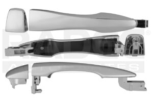 012-2302-42 MANIJA EXTERIOR NS ALTIMA DELANTERA/TRASERA 13-17/NS PATHFINDER DELANTERA/TRASERA 13-17 4 PUERTAS CROMADA SIN HOYO PARA LLAVE SIN SENSOR PLASTICO TW DER DER/IZQ