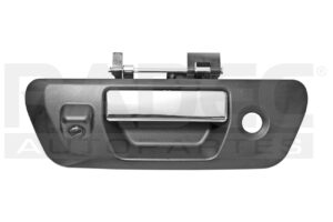 012-2307-24 MANIJA TAPA NS FRONTIER/NP300 16-19 CON HOYO PARA LLAVE CON CAMARA INTEGRADA C/CABLEADO P/ADAPTAR 8MTS CORRUGADA CROMADA/NEGRA PLASTICO