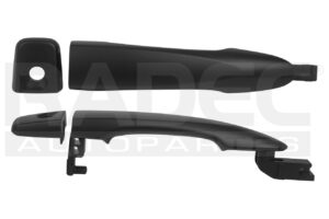 012-2307-27 MANIJA EXTERIOR NS FRONTIER/NP300 16-20 SIN HOYO PARA LLAVE SIN SENSOR CORRUGADA NEGRA PLASTICO DELANTERA IZQ