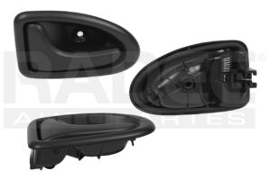012-2601-11 MANIJA INTERIOR RN CLIO 02-10/MEGANE I 01-03/SCENIC I 01-04/TRAFIC 07-14 NS PLATINA 02-10 PARA CHICOTE NEGRO PLASTICO DELANTERA IZQ