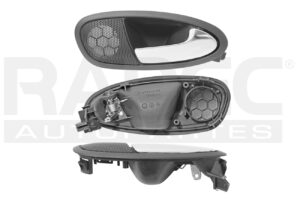012-2705-06 MANIJA INTERIOR ST LEON 06-12/TOLEDO 06-09 NEGRA/CROMO PLASTICO TRASERA DER