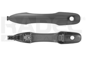 012-3002-97 MANIJA EXTERIOR TY CAMRY 18-21/COROLLA 20-21/PRIUS 16-21/HIACE 20-21 CON HOYO PARA LLAVE SIN SENSOR LISA NEGRA PLASTICO DELANTERA IZQ