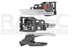 012-3002-98 MANIJA INTERIOR TY CAMRY 18-21/COROLLA/HIGHLANDER 20-21/RAV 4 19-21 NEGRO/PLATA PLASTICO DELANTERA/TRASERA DER
