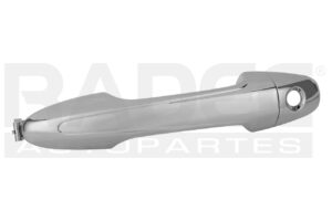 012-3007-23 MANIJA EXTERIOR TY HILUX DELANTERA 16-19/TY RAV 4 DELANTERA 13-18 5 PUERTAS CROMADA CON HOYO PARA LLAVE PLASTICO TW IZQ