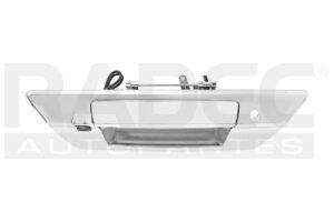 012-3007-28 MANIJA TAPA TY HILUX SRV 16-20 CON HOYO PARA LLAVE CON CAMARA INTEGRADA C/CABLEADO P/ADAPTAR 8MTS LISA CROMO PLASTICO