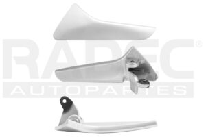 012-3107-11 MANIJA INTERIOR VW CROSSFOX 10-17/JETTA BICENTENARIO 11-18/PASSAT 06-14 PLATA PLASTICO SOLO REPUESTO DELANTERA/TRASERA IZQ
