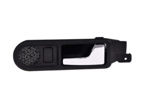 012-3111-16 MANIJA INTERIOR VW GOLF TRASERA 00-06/JETTA TRASERA 99-12 NEGRO/CROMO C/HOYO P/CRISTAL Y BOCINA DER