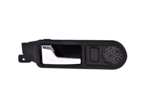 012-3111-17 MANIJA INTERIOR VW GOLF TRASERA 00-06/JETTA TRASERA 99-12 NEGRO/CROMO C/HOYO P/CRISTAL Y BOCINA IZQ