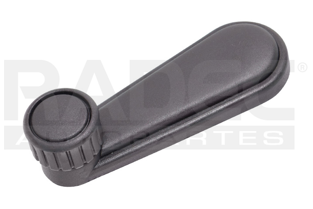 012-3111-32 MANIJA ELEVADOR VW GOLF 88-92/JETTA A2 87-92/POLO 82-94/COMBI 87-03 DELANTERA/TRASERA PERILLA NEGRA PARA TORNILLO PLASTICO NEGRO DER/IZQ