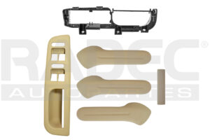012-3112-41 MANIJA INTERIOR VW JETTA A4 99-05 KIT JALADERA 5 PIEZAS LISA BEIGE PLASTICO SOLO MANGO MNJ DELANTERO/TRASERO DER/IZQ