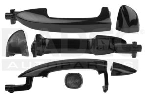 012-3114-05 MANIJA EXTERIOR VW PASSAT DELANTERA/TRASERA 09-14/VW PASSAT DELANTERA/TRASERA 11-14 4 PUERTAS NEGRA SIN HOYO PARA LLAVE CON SENSOR LISA PLASTICO TW IZQ