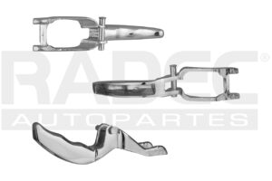 012-3117-09 MANIJA EXTERIOR VW SEDAN 77-03 1 PIEZA SOLO REPUESTO CROMADO METAL DELANTERO DER/IZQ