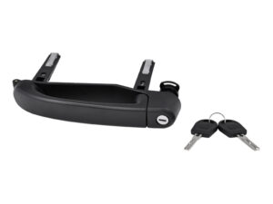 012-3134-00 MANIJA EXTERIOR VW CONSTELLATION DELANTERA 17-19 C/HOYO P/LLAVE CORRUGADA NEGRO BR DER