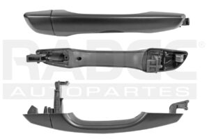 012-3402-20 MANIJA EXTERIOR HY ELANTRA 17-20 SIN HOYO PARA LLAVE SIN SENSOR LISA NEGRA PLASTICO DELANTERO DER