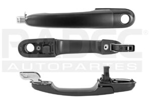 012-3409-03 MANIJA EXTERIOR HY TUCSON 05-09 CON HOYO PARA LLAVE SIN SENSOR LISA NEGRA PLASTICO DELANTERO IZQ