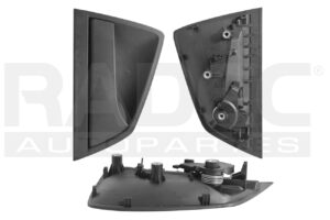 012-4301-01 MANIJA EXTERIOR AR GIULIETTA 13-18 CORRUGADA NEGRA PLASTICO TRASERA IZQ