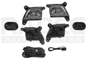 016-0615-07 JUEGO FARO NIEBLA CV CHEYENNE/SILVERADO 19-20 C/CABLES C/LEDS CN