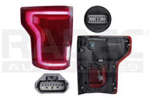 017-1215-45 CALAVERA FD F-150 PLATINUM 15-17 C/LEDS C/SENSOR DE PUNTO CIEGO DEPO IZQ