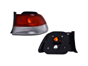 017-1302-82 CALAVERA EXTERIOR HD CIVIC 99-00 2 PUERTAS BLANCO/ROJO TYC DER